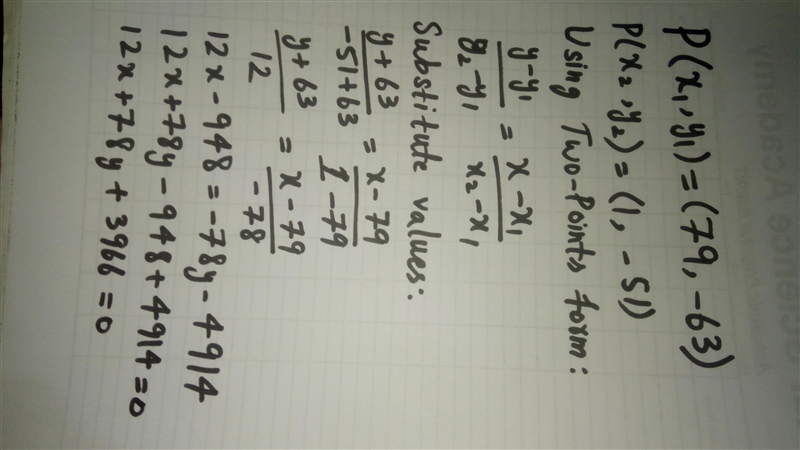 Find the slope of the line that passes through (79, -63) and (1, -51).-example-1