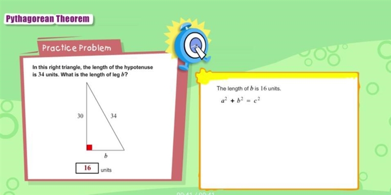 PLS Hurry!!!!! In this right triangle, the length of the hypotenuse is 34 units. What-example-1