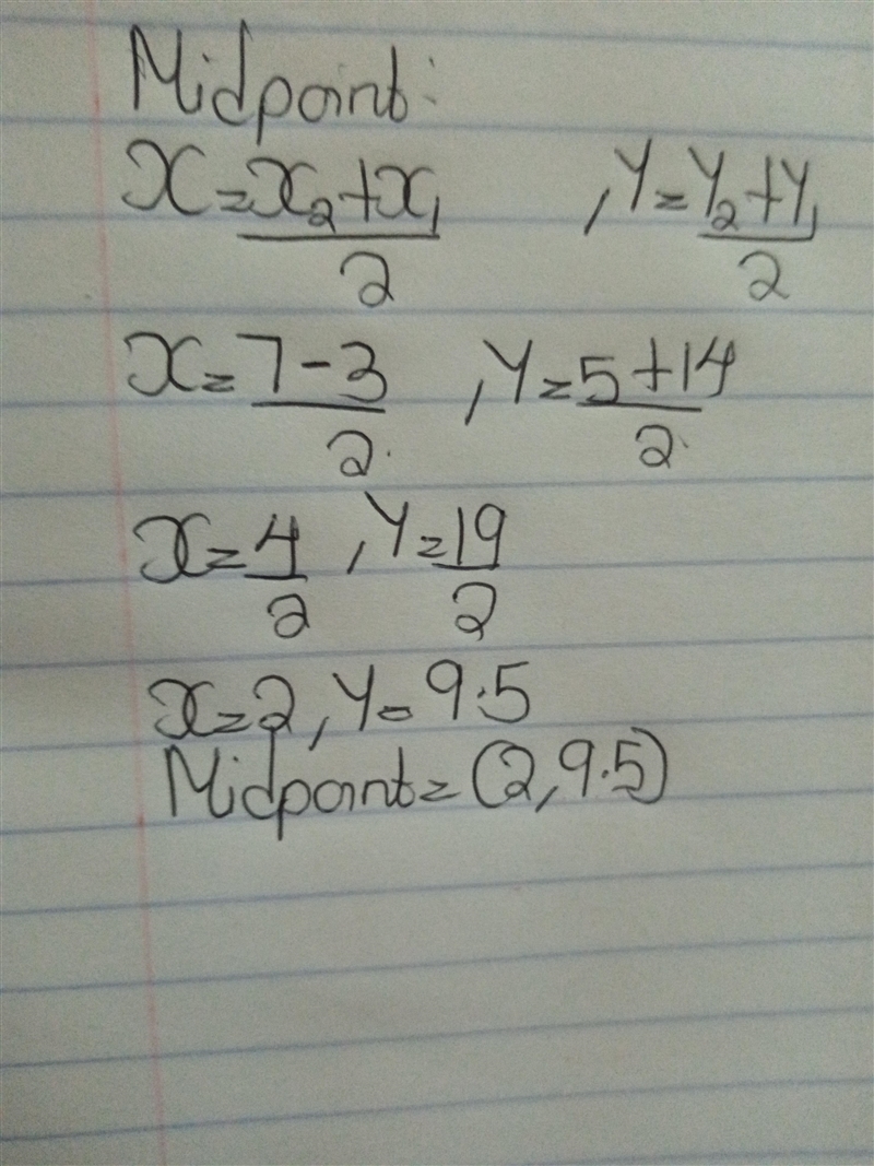 Using the Midpoint Formula above, what are the coordinates for the midpoint of a segment-example-1