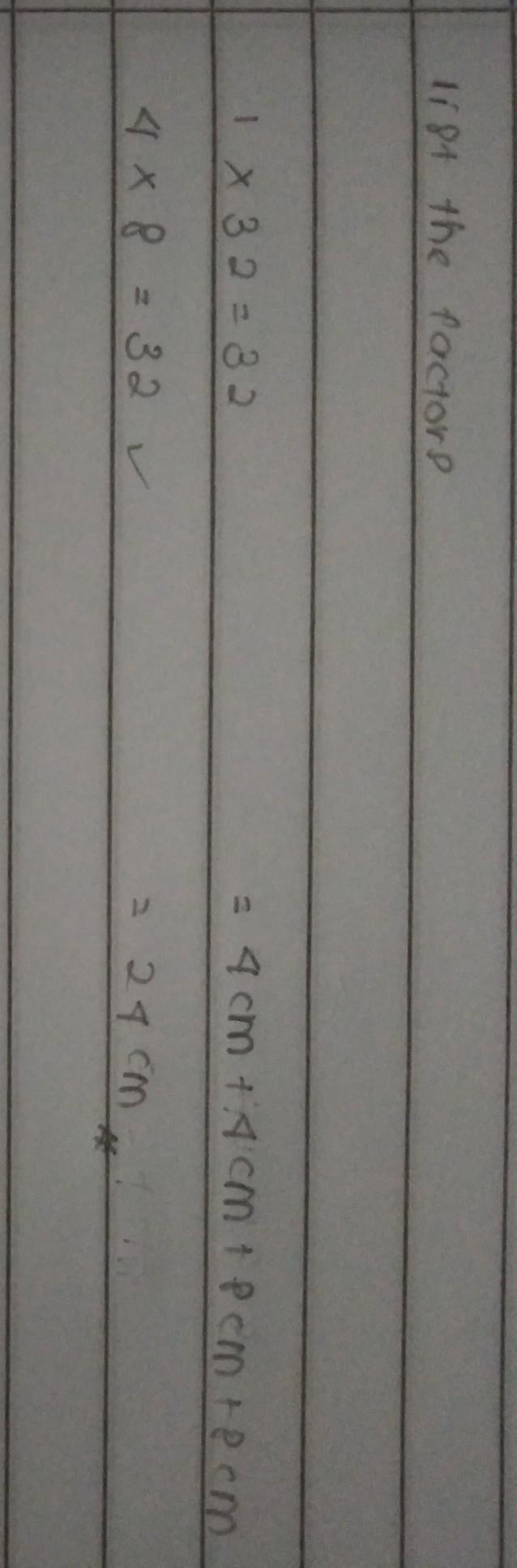 The length of a rectangle is twice its width. If the area of the rectangle is 32cm-example-1