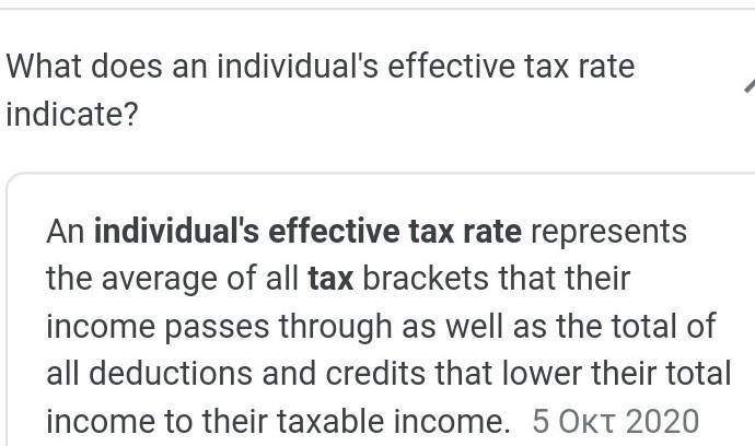 Select the correct answer. What does an individuals effective tax rate indicate? A-example-1