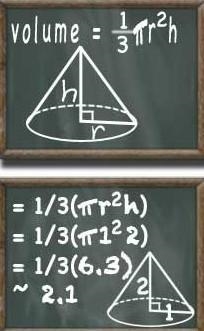 Find the volume of the cone round your answer to the nearest tenth-example-1