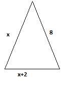 The triangle below has a perimeter of 20. Solve for x​-example-1