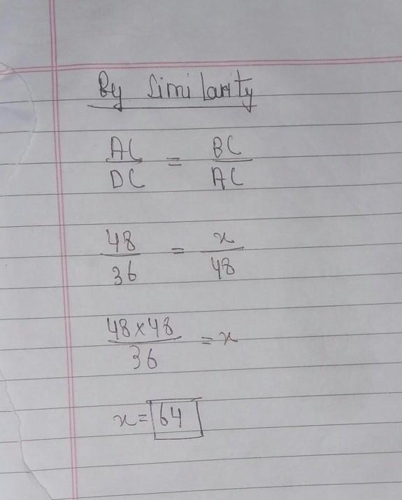 Please Help Me! Find the missing length indicated. Leave your answer in simplest radical-example-2