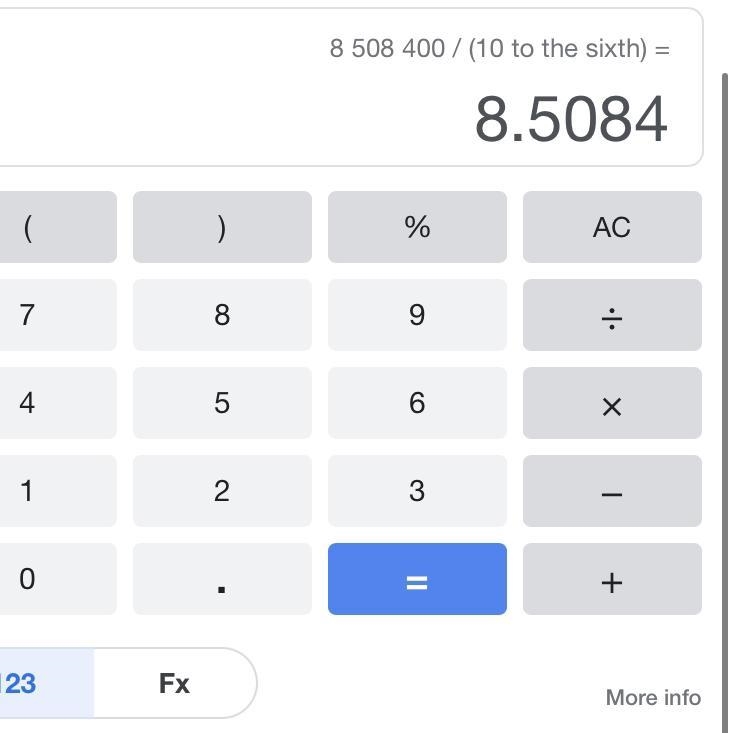 8,508,400 divided by 10 to the sixth power-example-1