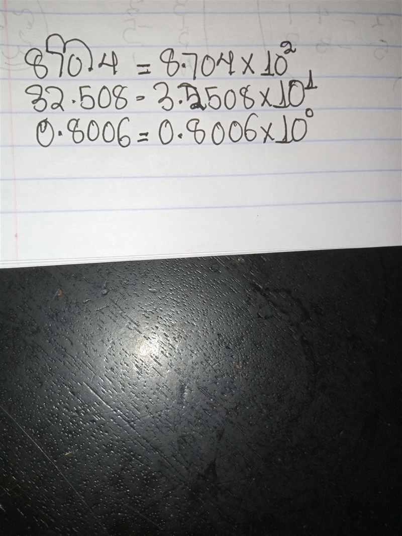 I have to write these equations in scientific notation: 870.4 32.508 0.8006-example-1