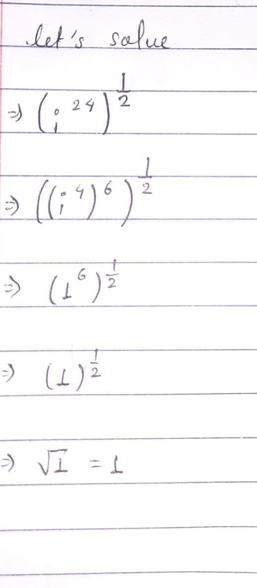 Simplify (i^24)^(1)/(2)-example-1