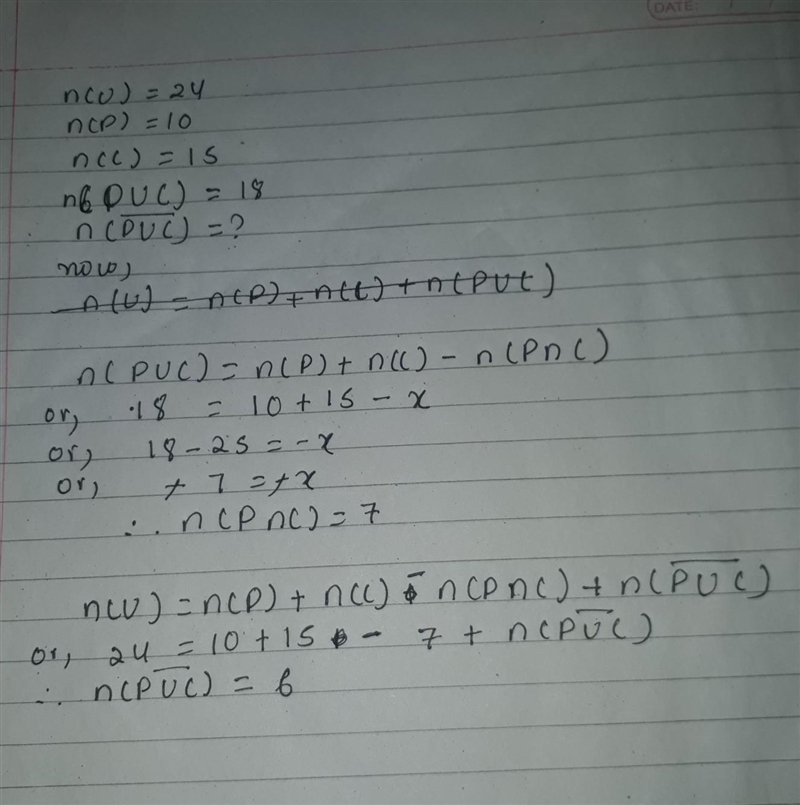 In a group of 24 people, 10 study Physics, 15 study Chemistry and 18 study at least-example-1