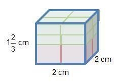 Monica found the volume of the prism below using the expression . What errors did-example-1