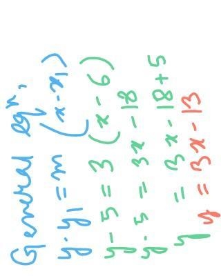 Find the equation of the line that is parallel to the line 3x - y = 2 and passes through-example-3