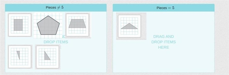 Drag the correct number of pieces to show how to find the area of the shaded figure-example-1