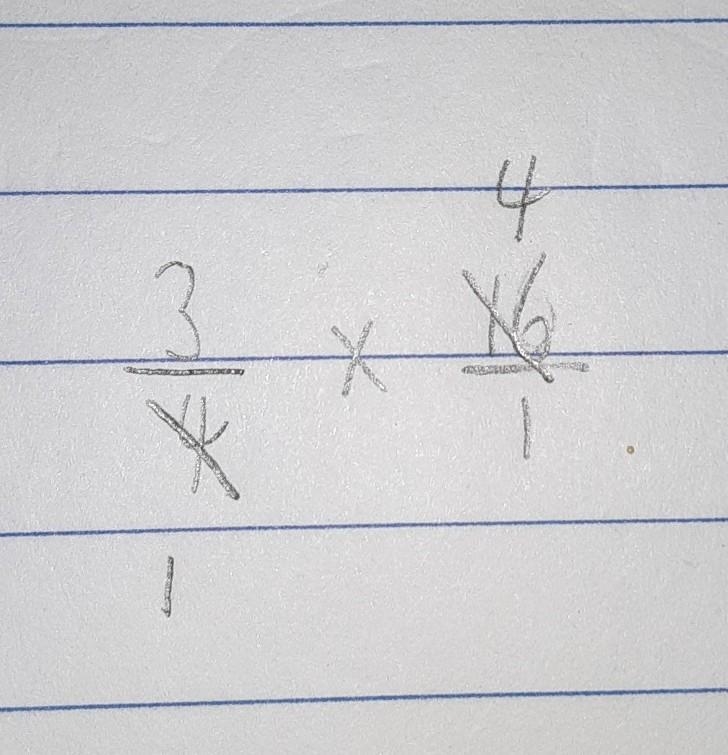 What is 3/4 multiplied by 16 (3/4 x 16)-example-2