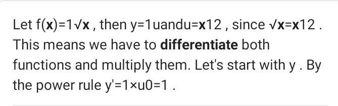 Differentiation of 1 by root x​-example-1