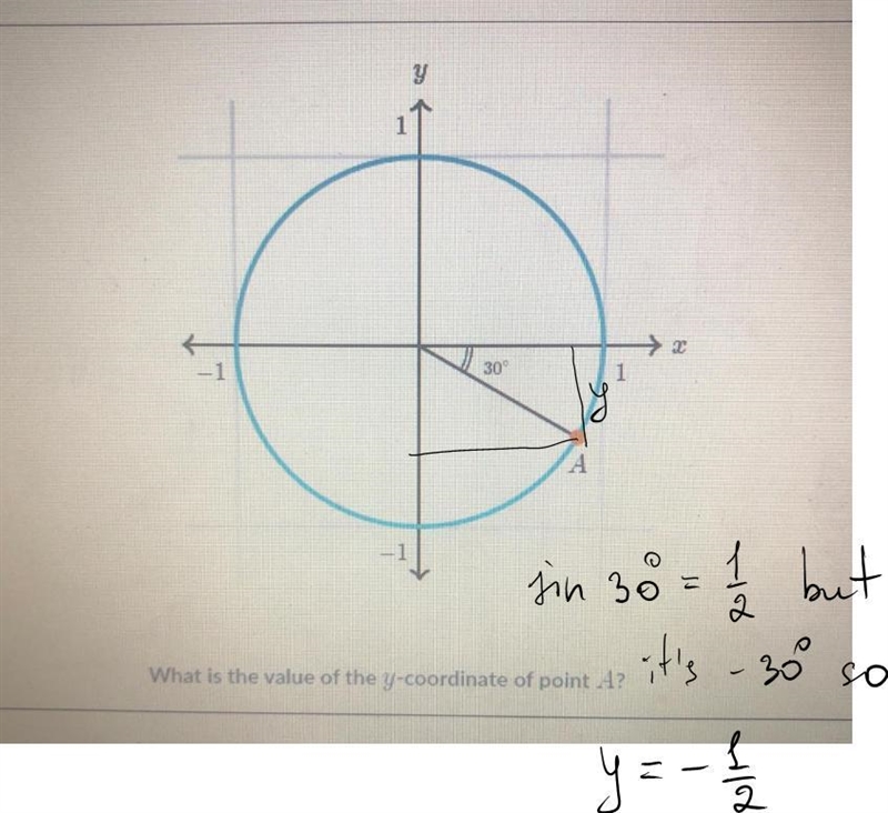 What is the value of the y-coordinate of point A?-example-1