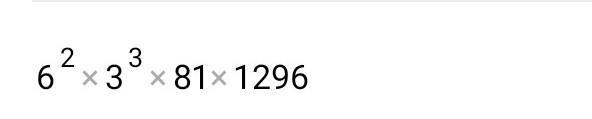 Simplify (6^2)(3^3)(3*6)^4-example-2