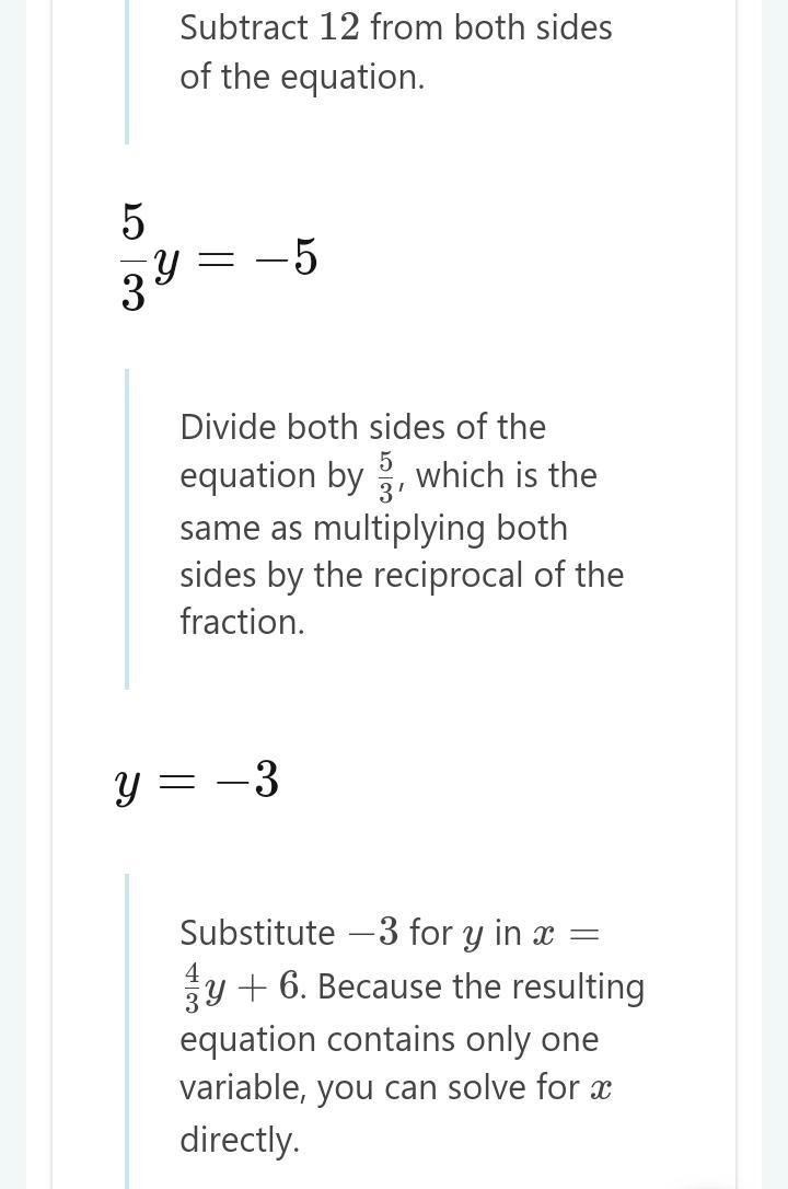 What is the solution of the system of liner equations -3x+4y=-18 2x-y=7-example-4