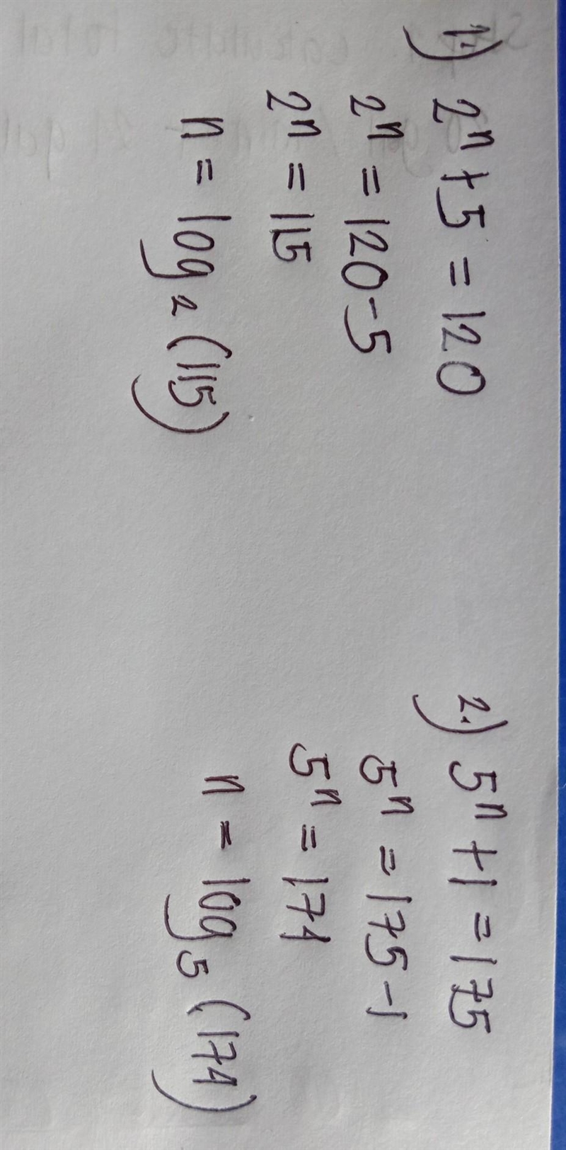 2^n+5=120 5^n+1=175 need ASAP-example-1