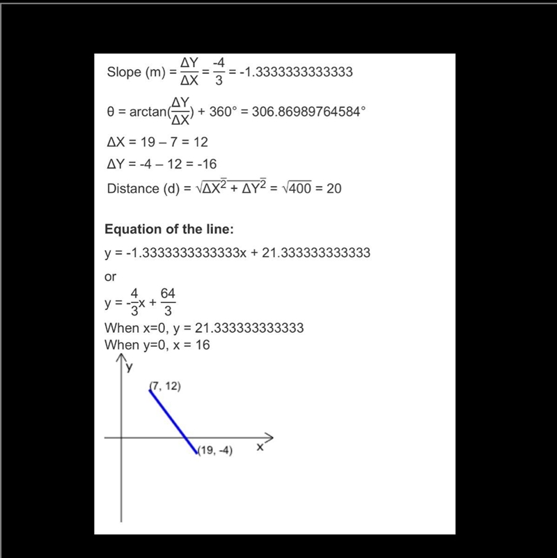 This is slopes. — what is ( -12, -7 ) - ( 19, -4 ) ?-example-1