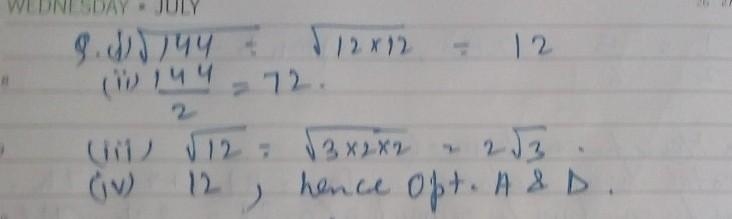 A square has an area of 144 square feet. Select all the expressions that equal the-example-1