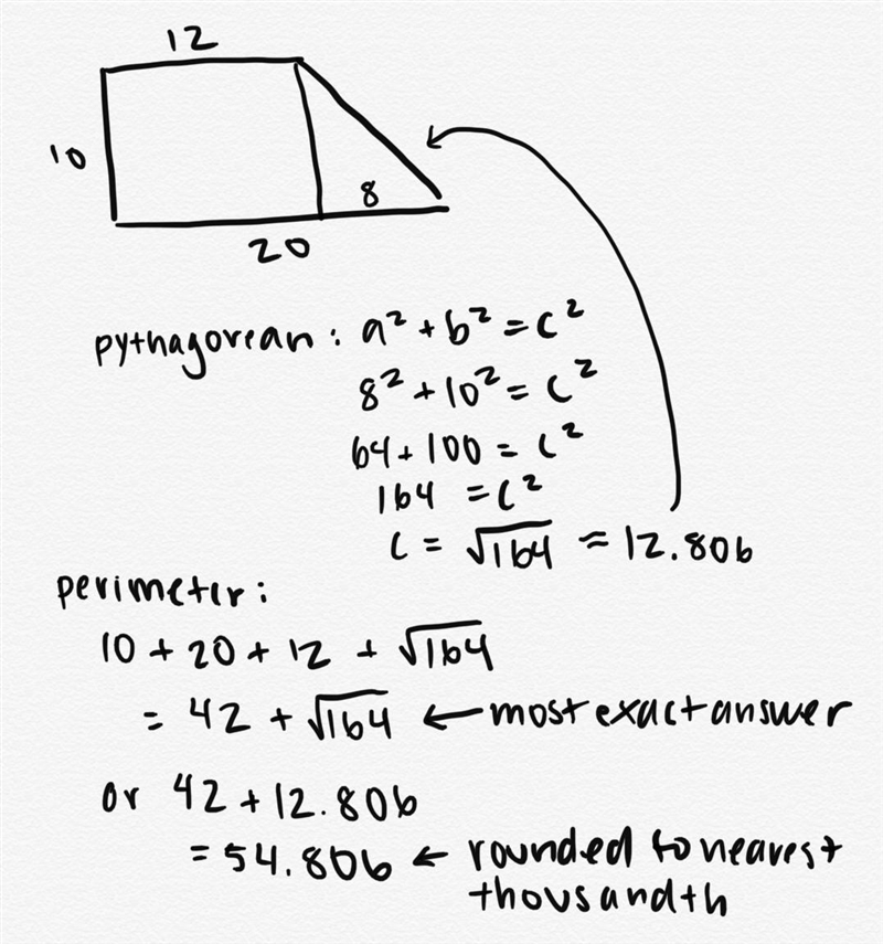 What is the exact perimeter of the trapezoid?-example-1