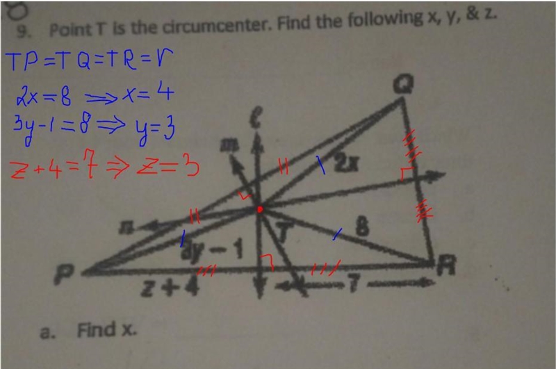 Find x, find y, find z​-example-1