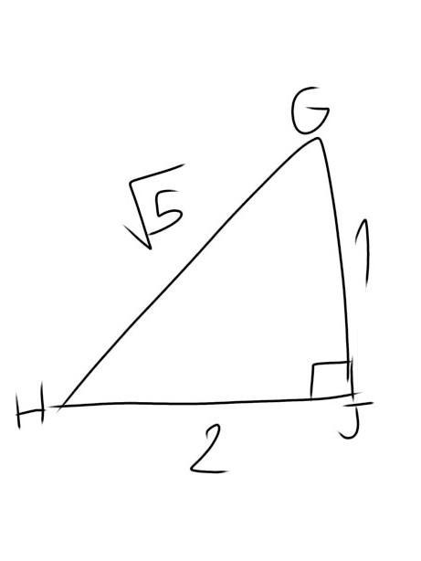 Find the tangents of the acute angles in the right triangle. Write each answer as-example-2