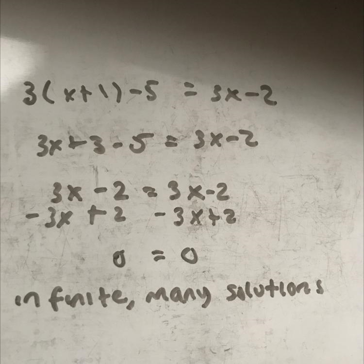 Can you solve 3(x+1)-5 = 3x-2 for me ?-example-1