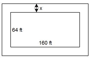 The perimeter of a rectangular lot of land is 448 A. This includes an easement of-example-1