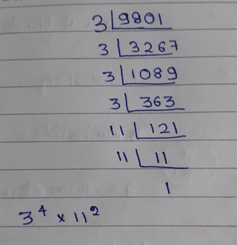 Square Root of 9801 With Steps Please-example-1