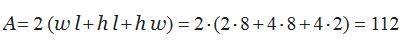 Find the surface area of the rectangular prism.-example-1