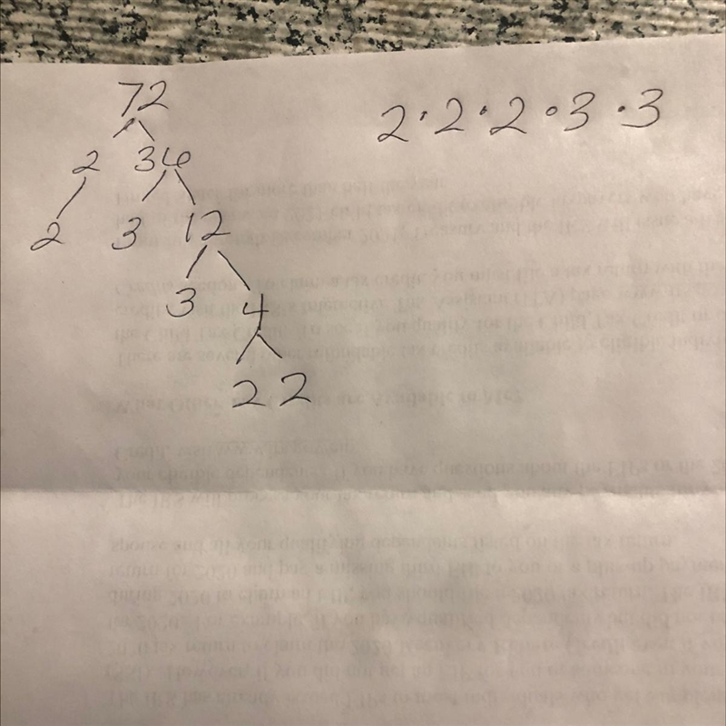 What is the prime factorization of 72? 22 32 22 X 3 0 23 X 32 23 X 33 Da Intro-example-1