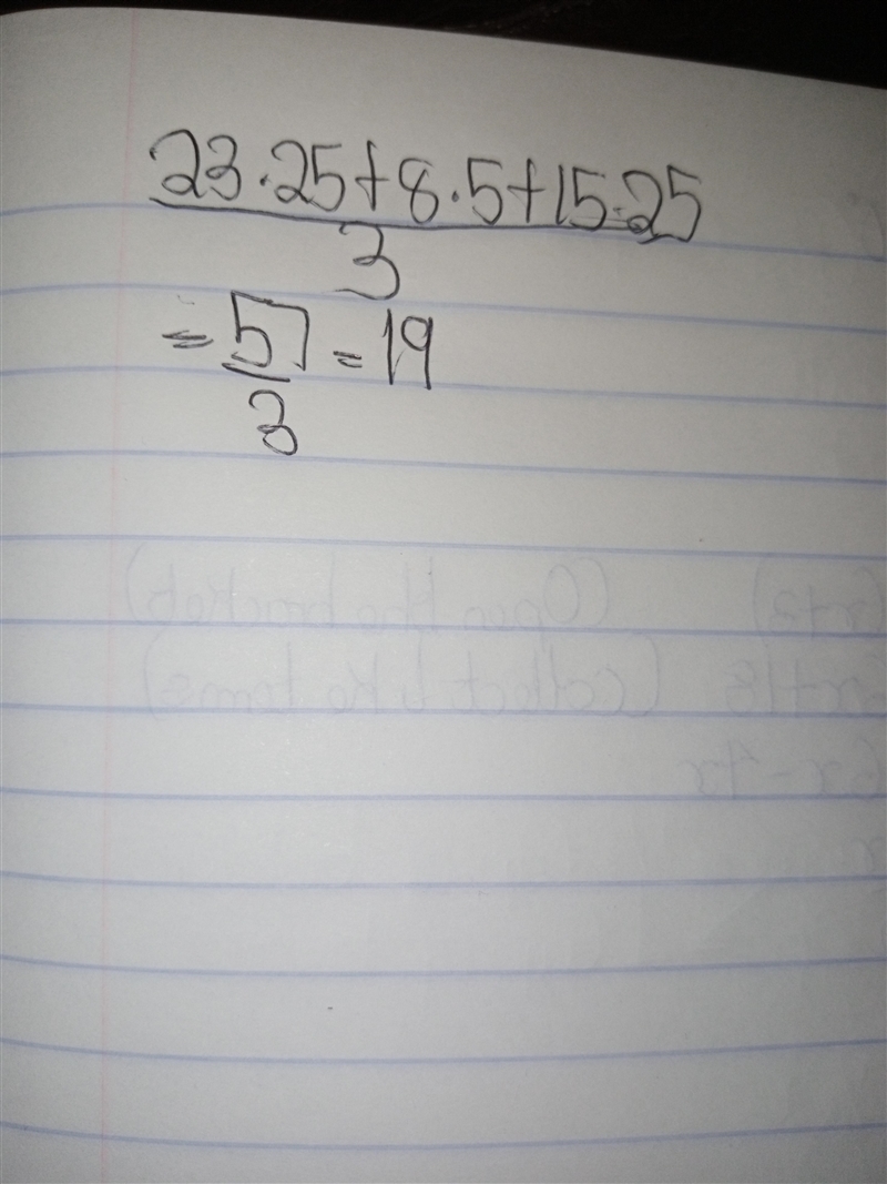 Find the mean of the following numbers 23.25 18.5 15.25-example-1