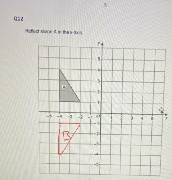 Reflecting. Easy gcse maths Help-example-1