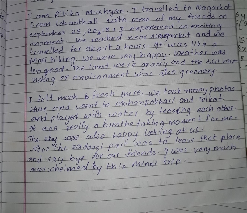 Essay on a trip with friends​-example-1