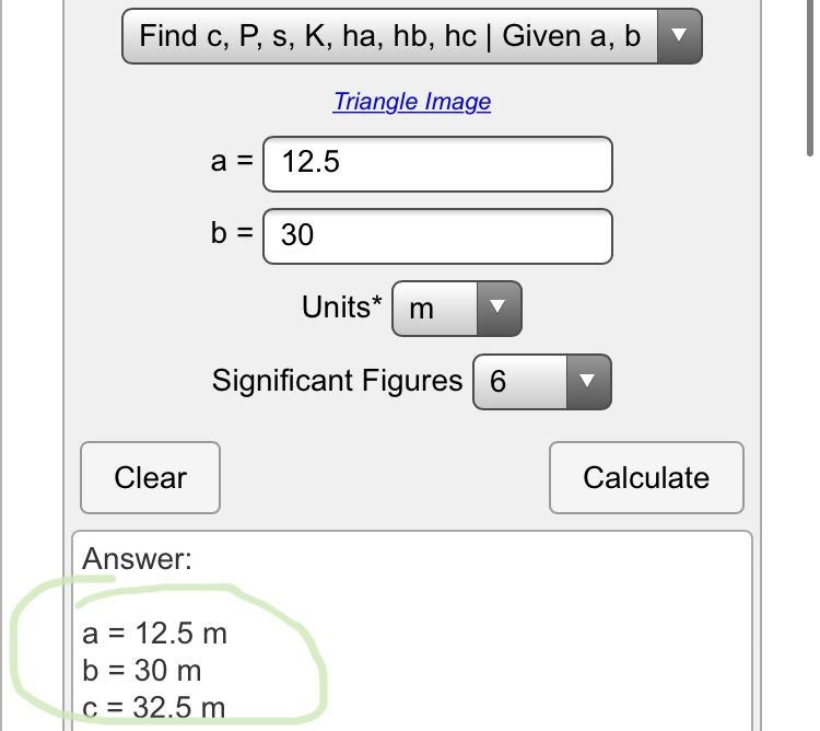 Which could be the lengths of the sides of a right triangle? A 6.5 feet, 7.5 feet-example-1