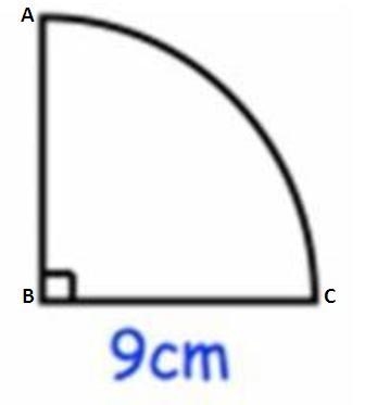 Calculate the perimeter of the shape to the nearest whole number-example-1