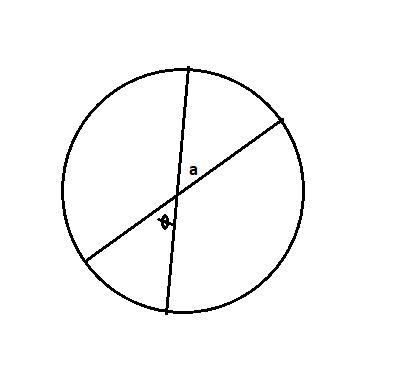 A central angle of a circle measures 42 degrees. What else can be shown to measure-example-1