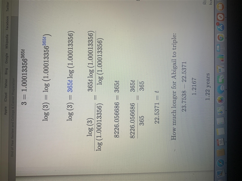 Abigail invested $130 in an account paying an interest rate of 4 5 8 4 8 5 ​ % compounded-example-3