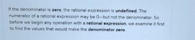 What value of the denominator makes the expression undefined? A. B. 1 D. 3 0​-example-1