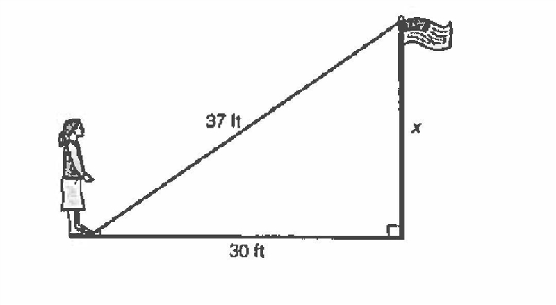 For Exercises 1 and 2, write and solve an equation to find each missing length. Round-example-1