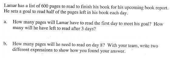 Lamar has a list of 600 pages to read to finish his book for his upcoming book report-example-1