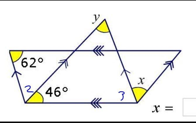 Find angles x and y. I really need this as fast as possible, is it alright if u can-example-1