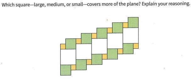 Which square—large, medium, or small—covers more of the plane? In 2-3 sentences, explain-example-1