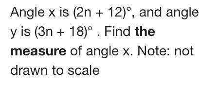 X=3n-18 the measure of Y=2n-27-example-1