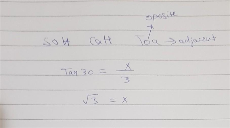 In the triangle below, what is the length of the side opposite the 30° angle? 30&quot-example-1