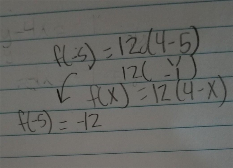 If f(x) = 12(4 – x) , what is the value of f(-5)?-example-1