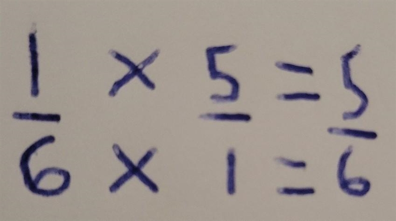 What is 1/6 x 5 appreciate all answers!-example-1