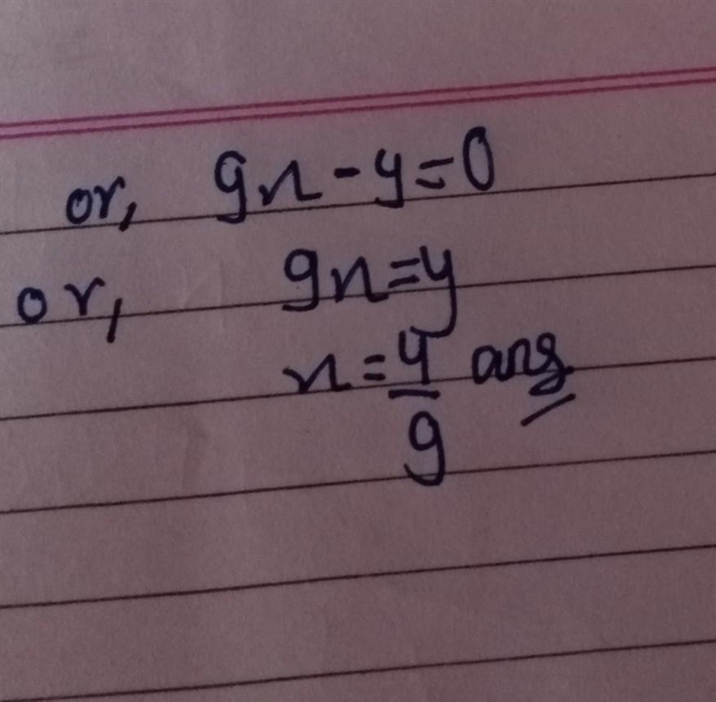 -y + 9x = 0 Direct and inverse variation. constant of variation (k)​-example-1