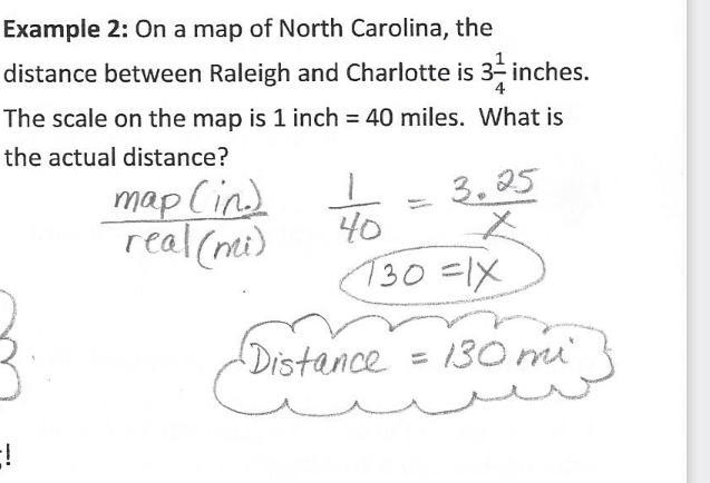 NO LINKS OR FILES PEASE HELP IM BEING TIMED On a map of North Carolina, the distance-example-1