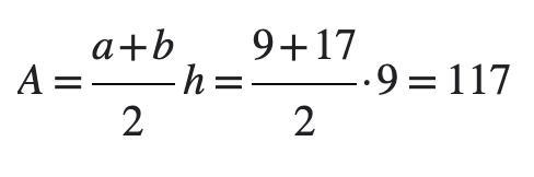 What is the area of the shaded trapezoid?-example-2